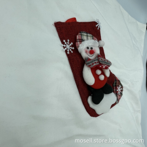 Simple Cartoon Pattern Christmas Decoration Backrest Cover